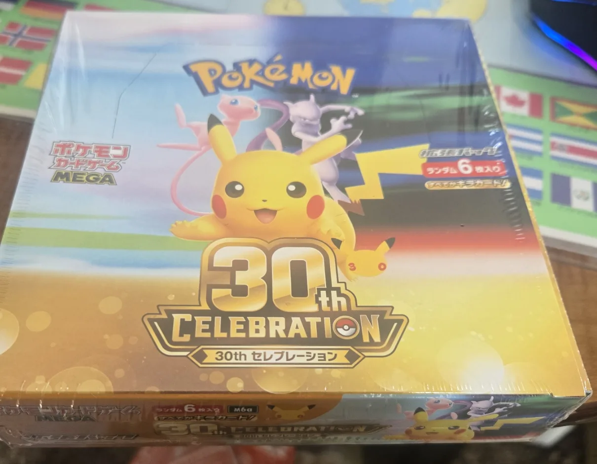 Pokémon Card Game 30th CELEBRATION booster box, sealed, photographed in our Tokyo stock